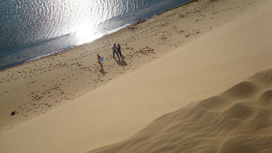 Da ging's dann runter, fuer die einen schnell, fuer die anderen schneller....