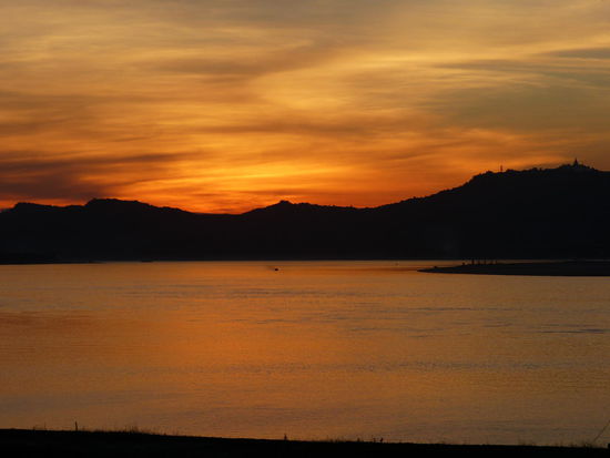 Sonnenuntergang am Ayeyarwady