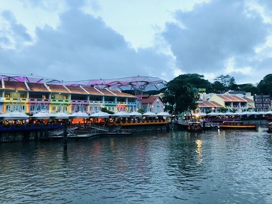 Clarke Quay. Nur gucken, nix anfassen...