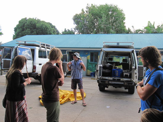 Instuktionen fuer die Fahrt auf Fraser Island