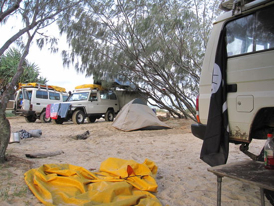 dieses Mal war das Camp schon nicht mehr so geordnet.