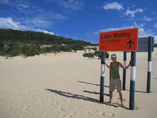 auf dem Weg zum Lake Wabby