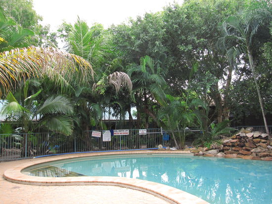 Swimmingpool des Dingos - konnten wir jedoch aufgrund des Wetters nicht nutzen