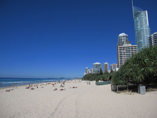 der Strand von Surfers Paradise...nicht schlecht, oder?
