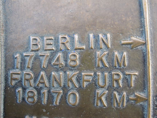 so weit bin ich von zu Hause entfernt