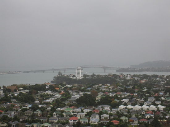die Harbour Bridge in Auckland