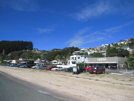 am Strand in der Naehe von Auckland