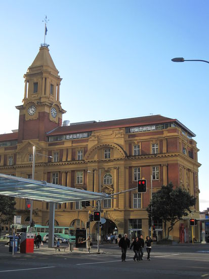 die Ferrystation in Auckland