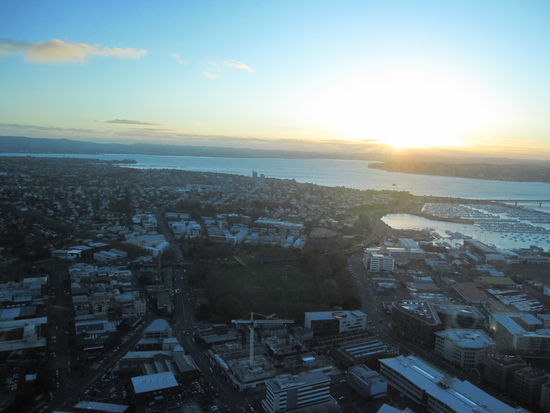 Auckland von oben aus dem Sky Tower gesehen