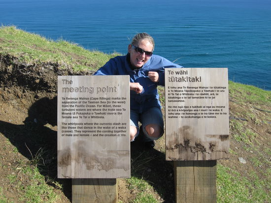 The meating Point of the Tasman Sea and the Pacific Ocean