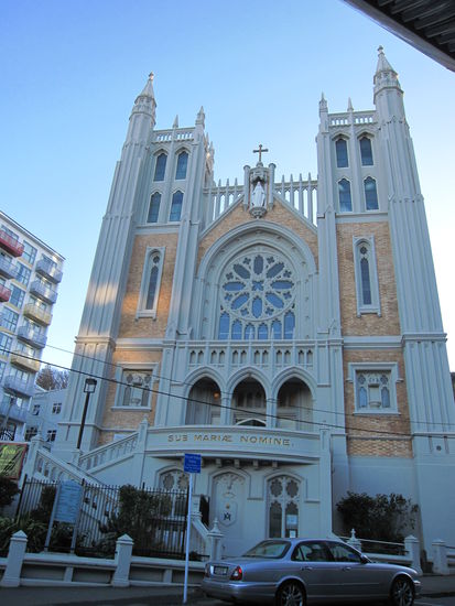 schöne katholische Kirche im Zentrum Wellingtons