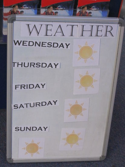 so einen Wetterbericht haetten wir in Deutschland wohl auch gerne, oder?