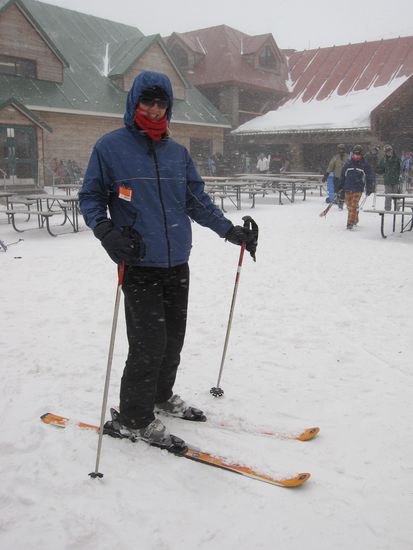 hier stand ich noch auf Skiern