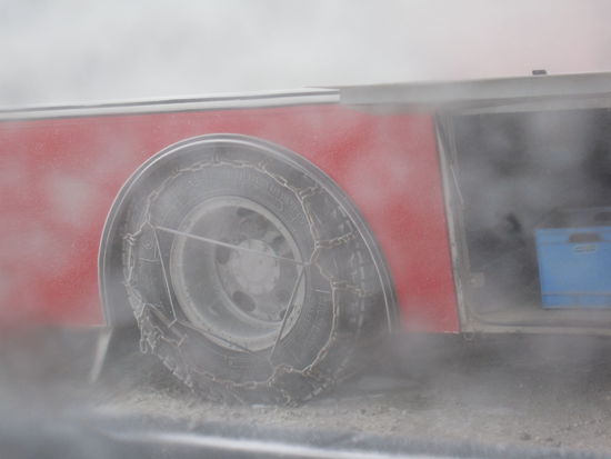 immer brav Schneeketten anlegen