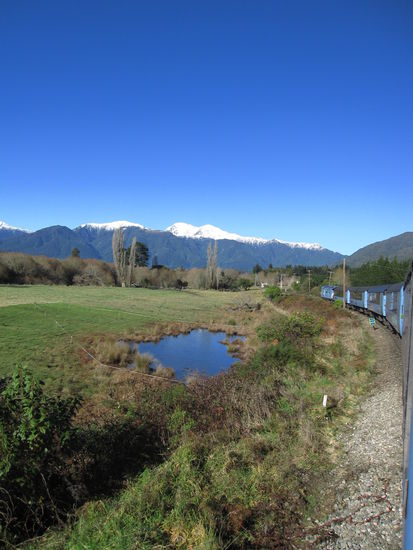 und noch einmal die TranzAlpine und die neuseeländische Landschaft, die man auf der Tour zu sehen bekommt