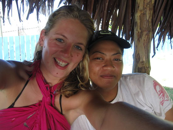ich mit der Samoanerin, die ich kennen lernte