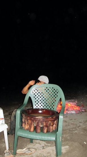in dieser traditionellen Kava Schale wird auf Samoa Kava getrunken