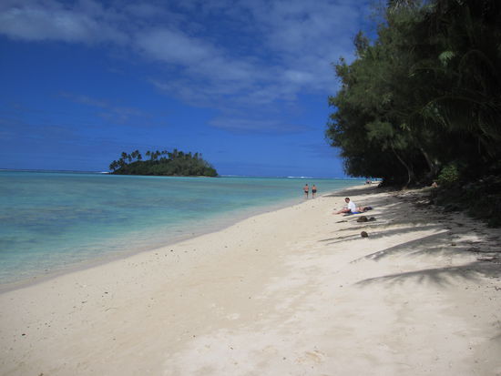 Muri Beach!!! Hier liegt das Vara´s Beachhouse. Hier verbrachte ich 10 Tage!