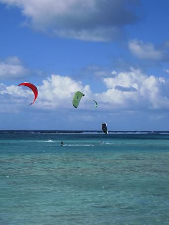 Kitesurfen am Muri Beach