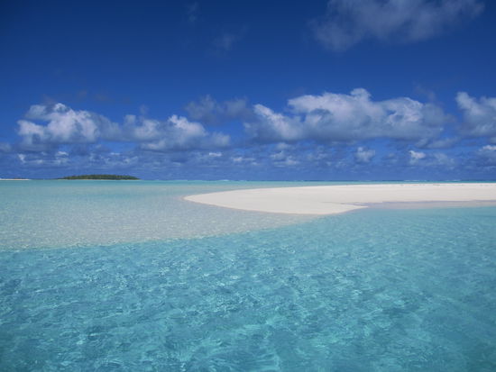 Der schönste Platz auf Erden!
Eine Sandbank vor One Food Island