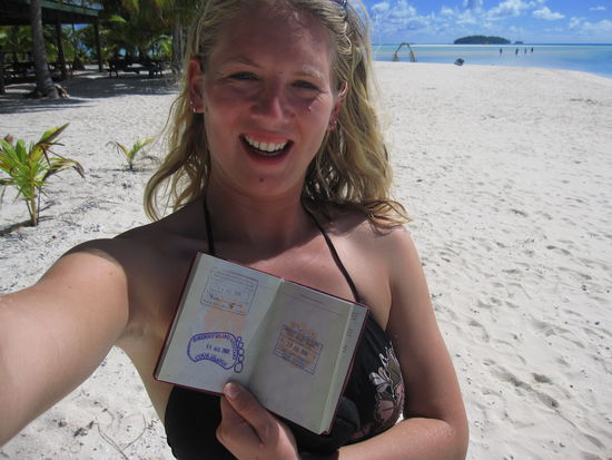 auf One Food Island kann man sich sogar einen Stempel in seinen Reisepass geben lassen (na gut, dass ich das vorher wusste!!!)