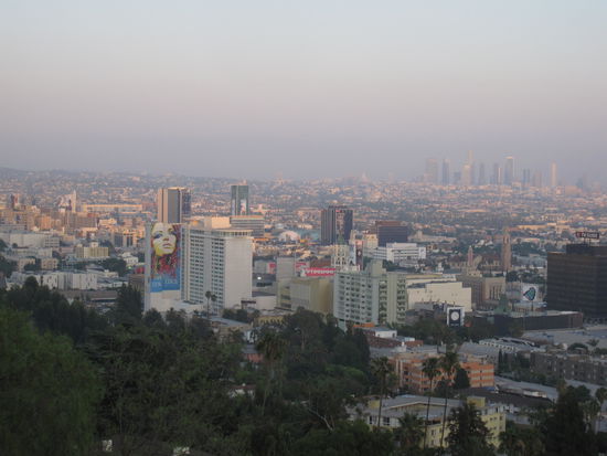 Blick von Runyon Canyon Park auf LA