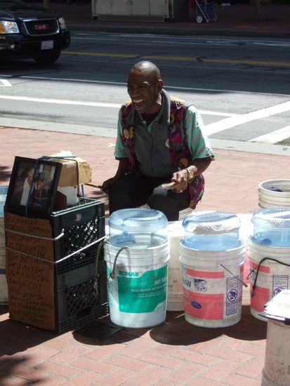 Straßenmusiker in San Francisco