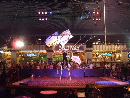 im Hotel Circus Circus...hier finden stündlich Zirkusvorstellungen statt