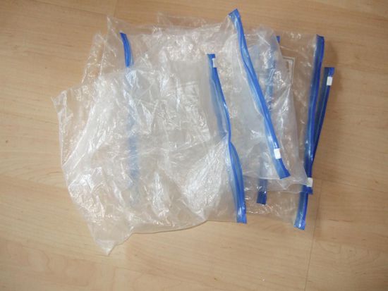 meine Zip-Tüten zum Aufbewahren meiner Wäsche, perfekt um ein wenig Ordnung in seinem Rucksack zu schaffen!