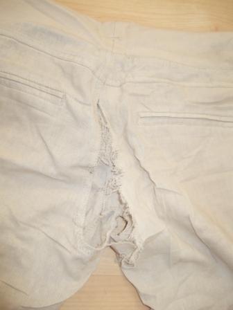 meine Leinenhose... die Geschichte der Zerstörung könnt ihr im Kapitel Neuseeland - Südinsel - Queenstown I nachlesen.