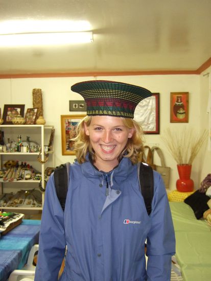Ich mit einem traditionellen Zulu-Hut
(steht mir, oder?) 