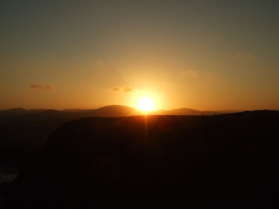 Sonnenuntergang vom Viewingpoint in Coffee Bay II