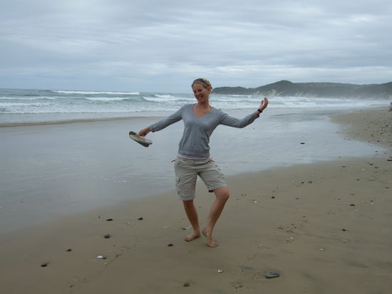 Ich am Strand von Cintsa 