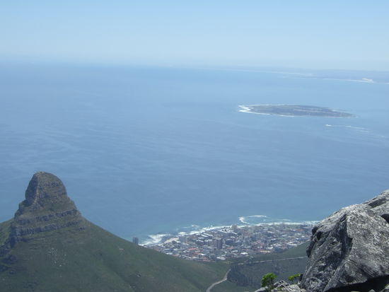 v.l. Lion's Head, Capetown, Robben Island