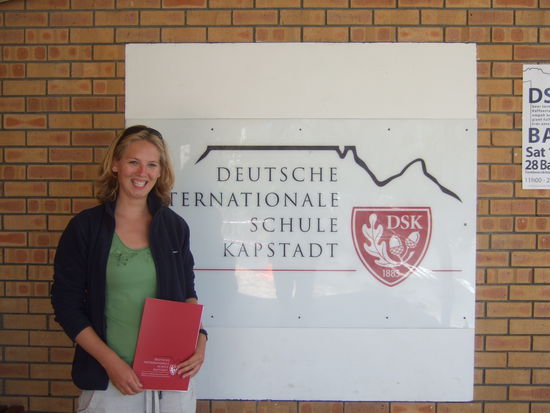 Annette an der Deutschen Internationalen Schule Kapstadt