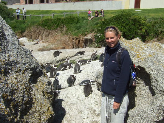 Ich bei den Pinguinen