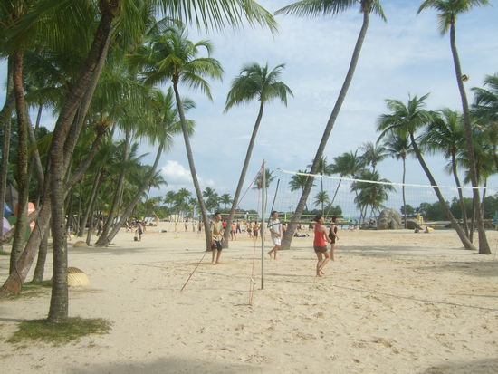 am Beach auf Sentosa