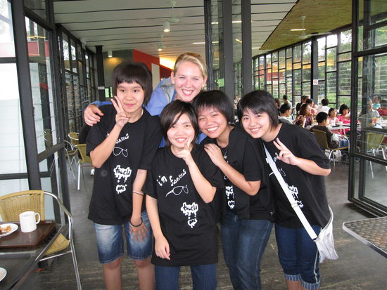 diese Maeusles wollten unbedingt ein Foto mit mir machen