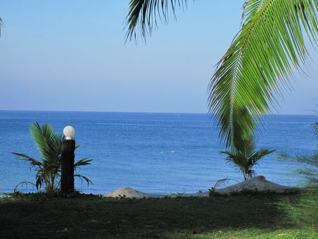 ...und noch einmal ein letzter Blick auf das Meer von unserem Bungalow aus gesehen
