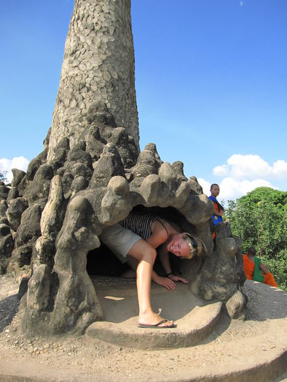 und hier musste man sich dann herausquetschen