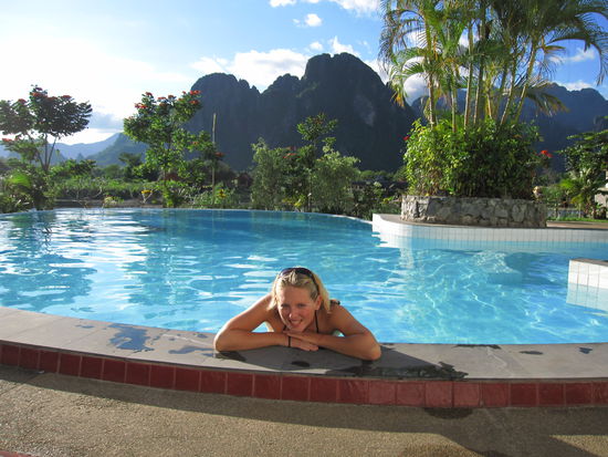 ist das nicht schoen in Laos...wow!