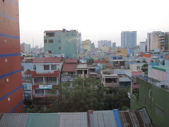 mein Blick aus dem Hotelzimmer in Saigon