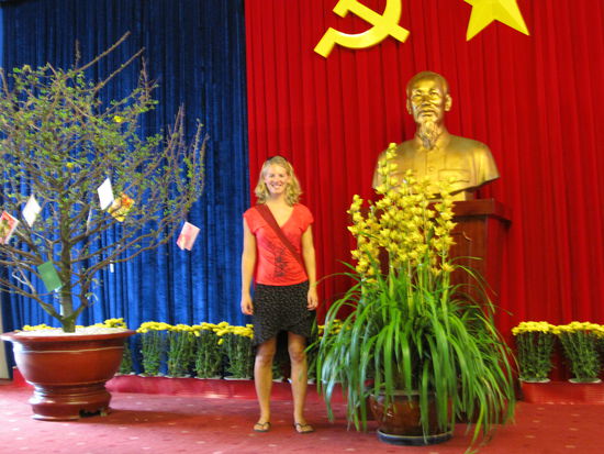 Annette mit Ho Chi Minh