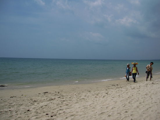 am Otres Beach...hier gab es fast keine Touristen!