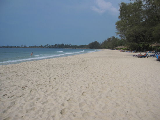 mit dem Motorbike unterwegs: erste Strandbesichtigung ...auch nicht schlecht hier, oder?