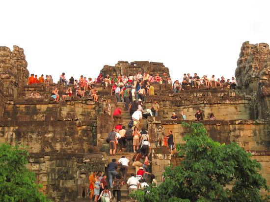 mit einigen anderen Touristen ging es zur Sonnenuntergangsbesichtigung