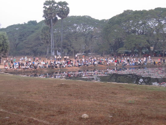 und auch beim Sonnenaufgang war ich nicht allein