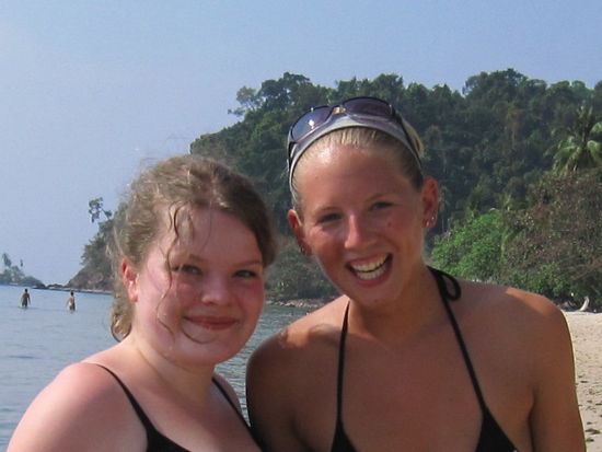 Beweisfoto: Annette trifft zufaellig Sarah auf Ko Chang