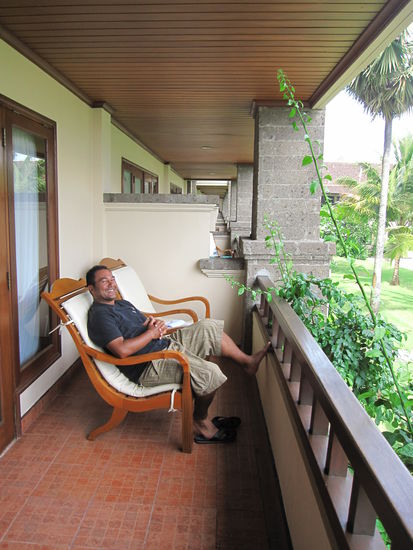 Jason auf unserem Balkon