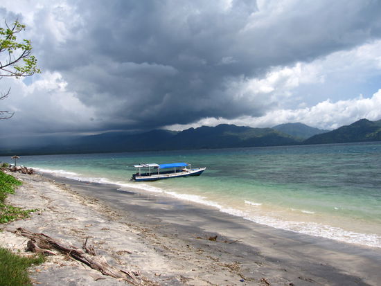 schoen war es auf Gili Trawangan